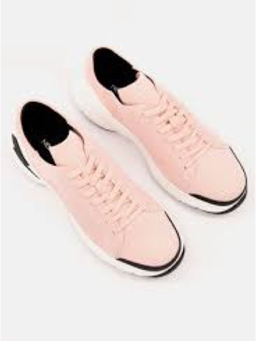 945. NIB Neil Barrett Pink Lace-Up Men's Sneakers with Black Trim